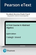 Cover: First Course in Abstract Algebra, A - Pearson