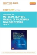 Cover: Ruppel's Manual of Pulmonary Function Testing - Elsevier eBook on Intel Education Study (Retail Access Card) - Mosby