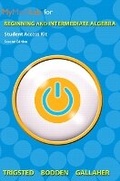Cover: MyLab Math eCourse for Trigsted/Bodden/Gallaher Beginning & Intermediate Algebra -- Access Card - Pearson