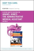 Cover: Elsevier Adaptive Quizzing for Kinn's The Administrative Medical Assistant (Access Card) - Saunders