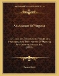 Cover: An Account Of Virginia - Kessinger Publishing