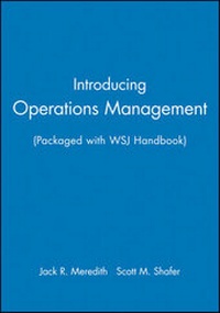 Enlarge image Cover: Webct to Accompany Operations Management Wsj Handbook Package - Wiley