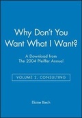Cover: Why Don't You Want What I Want? - A Download from the 2004 Pfeiffer Annual: Consulting - Jossey-Bass