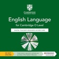Cover: Cambridge O Level English Language Digital Teacher's Resource Access Card - Cambridge University Press