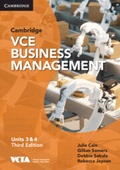 Cover: Cambridge VCE Business Management Cambridge VCE Business Management Units 3&4 Third Edition Digital Code - Cambridge University Press