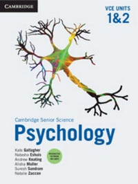 Enlarge image Cover: Cambridge Senior Science Psychology VCE Units 1&2 Digital Code - Cambridge University Press