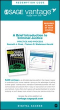 Cover: A Brief Introduction to Criminal Justice Vantage Shipped Access Card - SAGE Publications Inc