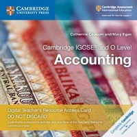 Enlarge image Cover: Cambridge IGCSE (R) and O Level Accounting Digital Teacher's Resource Access Card 2 Ed - Cambridge University Press