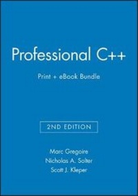Enlarge image Cover: Professional C++, 2e Print + eBook Bundle - Wrox Press