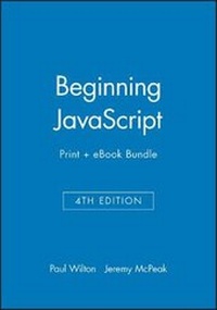 Enlarge image Cover: Beginning JavaScript, 4th Edition Print + eBook Bundle - Wrox Press