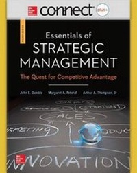 Enlarge image Cover: Connect 1-Semester Access Card for Essentials of Strategic Management - McGraw-Hill Education