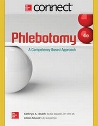 Enlarge image Cover: Connect Access Card for Phlebotomy: A Competency Based Approach - McGraw-Hill Education