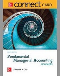 Enlarge image Cover: Connect Access Card for Fundamental Managerial Accounting Concepts - McGraw-Hill Education