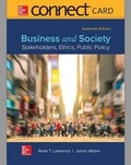 Cover: Connect Access Card for Business and Society - McGraw-Hill Education