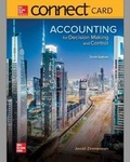 Cover: Connect Access Card for Accounting for Decision Making and Control - McGraw-Hill Education