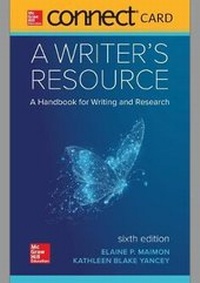 Enlarge image Cover: Connect Access Card for a Writer's Resource - McGraw-Hill Education