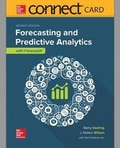 Cover: Connect Access Card for Forecasting and Predictive Analytics - McGraw-Hill Education