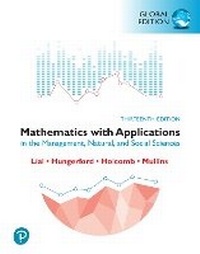 Enlarge image Cover: Mathematics with Applications in the Management, Natural and Social Sciences, Global Edition -- MyLab Mathematics with Pearson eText (Access Card) - Pearson Education Limited