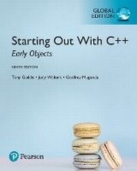Enlarge image Cover: Starting Out with C++: Early Objects, Global Edition -- MyLab Programming with Pearson eText - Pearson Education Limited