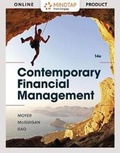 Cover: Mindtap Finance, 1 Term (6 Months) Printed Access Card for Moyer/McGuigan/Rao's Contemporary Financial Management, 14th - Cengage Learning