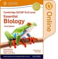 Cover: Cambridge IGCSE (R) & O Level Essential Biology: Enhanced Online Student Book Third Edition - Oxford University Press