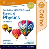 Enlarge image Cover: Cambridge IGCSE (R) & O Level Essential Physics: Enhanced Online Student Book Third Edition - Oxford University Press