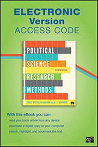 Enlarge image Cover: Political Science Research Methods Electronic Version - CQ Press