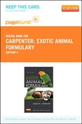Cover: Exotic Animal Formulary - Elsevier eBook on Vitalsource (Retail Access Card) - Saunders