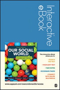 Enlarge image Cover: Our Social World Interactive eBook - SAGE Publications Inc