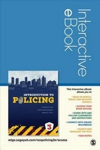 Enlarge image Cover: Introduction to Policing Interactive eBook Student Version - Sage Publications, Inc