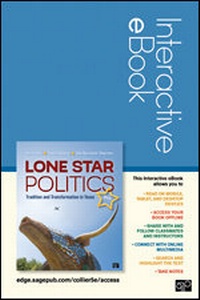 Enlarge image Cover: Lone Star Politics Interactive eBook Student Version - CQ Press