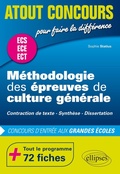 Cover: M&eacute;thodologie des &eacute;preuves de culture g&eacute;n&eacute;rale - Contraction de texte, Synth&egrave;se, Dissertation - Concours d'entr&eacute;e des &eacute;coles de commerce, pr&eacute;pas ECS, ECE et ECT - 72 fiches - Ellipses eBooks