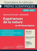 Cover: Exp&eacute;riences de la nature en 39 dissertations - Ellipses eBooks
