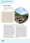 Cover: Sol et climat - Forschungsinstitut f&uuml;r biologischen Landbau FIBL