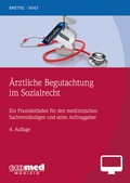 Cover: &Auml;rztliche Begutachtung im Sozialrecht - Online-Version (4. Auflage 24) - ecomed Storck