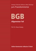 Cover: juris Praxiskommentar BGB / juris PraxisKommentar BGB Band 1 - Allgemeiner Teil - Juris