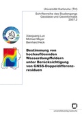 Cover: Bestimmung von hochaufl&ouml;senden Wasserdampffeldern unter Ber&uuml;cksichtigung von GNSS-Doppeldifferenzresiduen - KIT Scientific Publishing