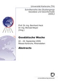 Cover: Geod&auml;tische Woche - KIT Scientific Publishing