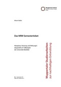 Cover: Das NRW-Semesterticket - Wuppertal Institut f. Klima, Umwelt, Energie