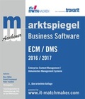 Cover: Marktspiegel Business Software: ECM / DMS 2016 / 2017 - Trovarit