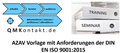 Cover: Musterhandbuch AZAV nach DIN EN ISO 9001:2015 - QMKontakt.de Verlag