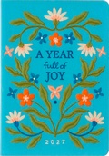 Cover: Taschenkalender A5 2027: A Year full of Joy, bestickt, hellblau - Groh