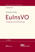 Cover: EuInsVO - Europ&auml;ische Insolvenzverordnung - Fachmedien Recht und Wirtschaft