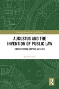 Cover: Augustus and the Invention of Public Law - Taylor & Francis
