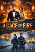Cover: A Cage of Fire (The Gilded Cage Duet, #4) - Hearth House