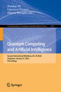 Cover: Quantum Computing and Artificial Intelligence - Springer