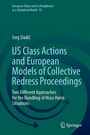 Cover: US Class Actions and European Models of Collective Redress Proceedings - Springer