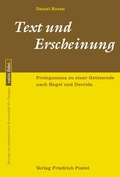 Cover: Text und Erscheinung - Pustet, F
