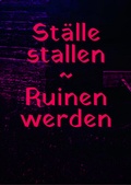 Cover: St&auml;lle stallen - Edizioni Periferia