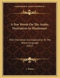 Cover: A Few Words On The Arabic Derivatives In Hindustani - Kessinger Publishing